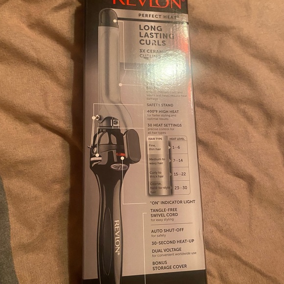 Revlon Perfect Heat ceramic curling iron NEW - Picture 7 of 9